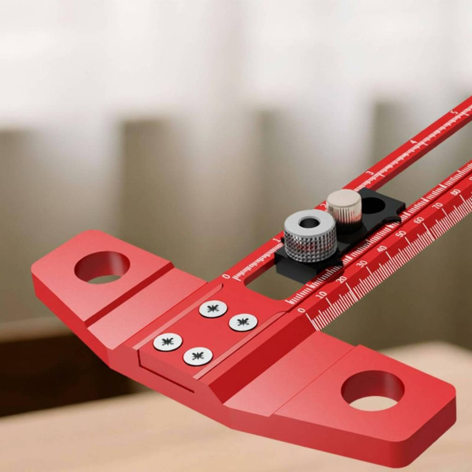 Workshop Marking Tools - T-Şekilli Cetvel Delik Açma Kılavuzu Marangoz