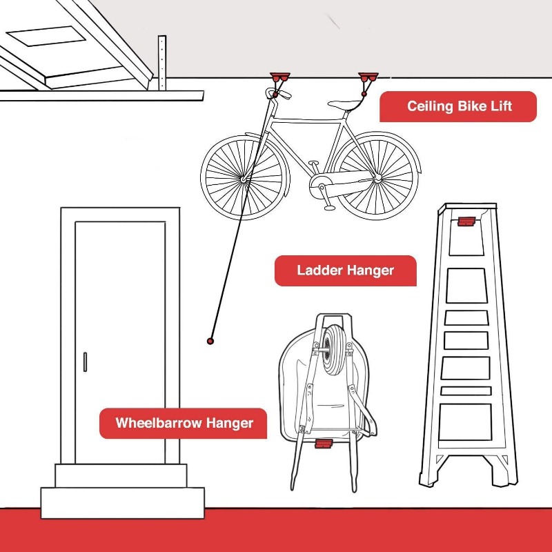 Ağır Hizmet Merdiven Kancaları - Workshop Tools On Wall incelemesi ve fiyatı
