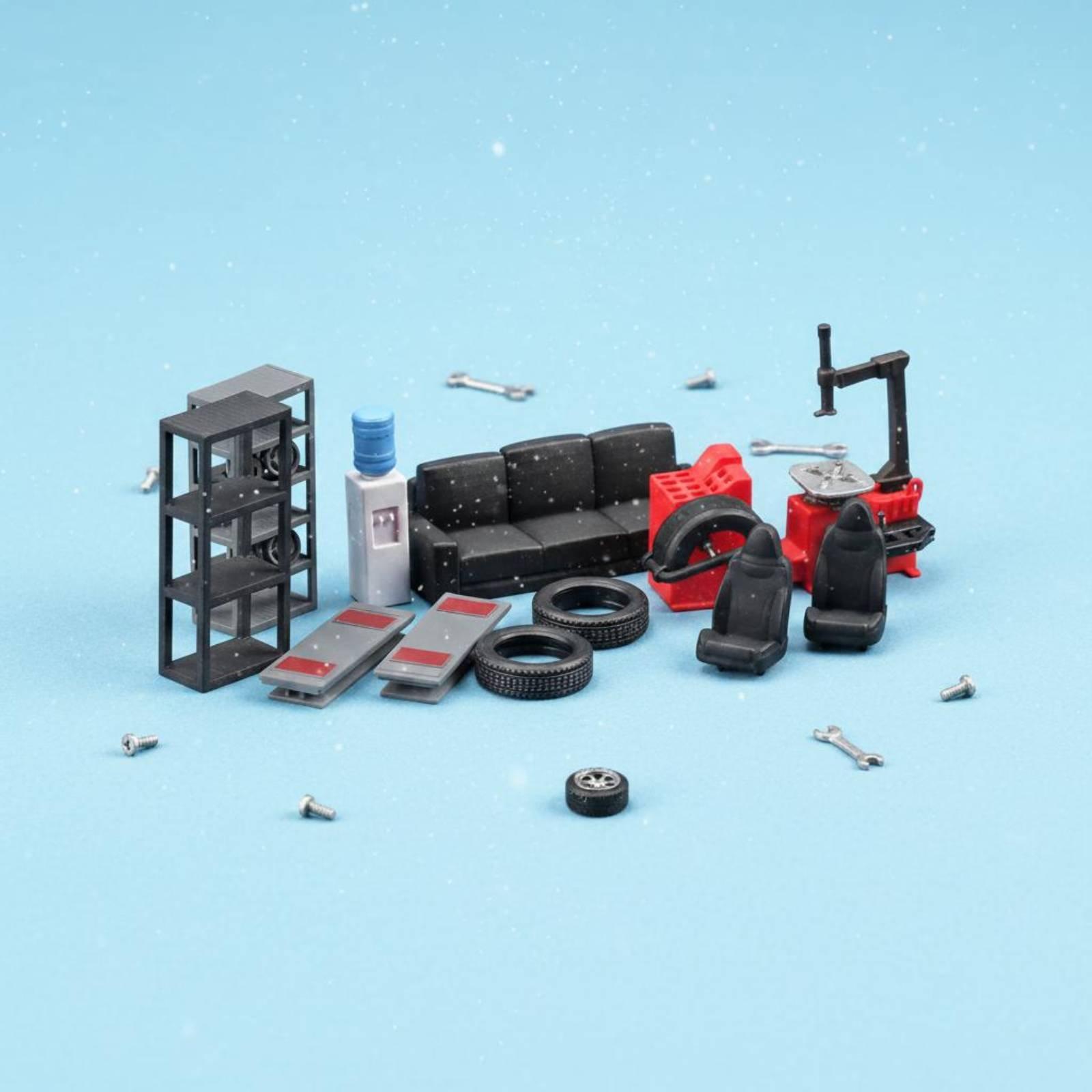 1/64 Ölçekli Minyatür Araç Tam - Workshop Tools Photos incelemesi ve fiyatı