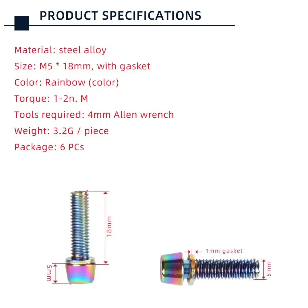 TANKE 6 adet M5 * 18 15mm cıva - Screw Organizer Kit incelemesi ve fiyatı