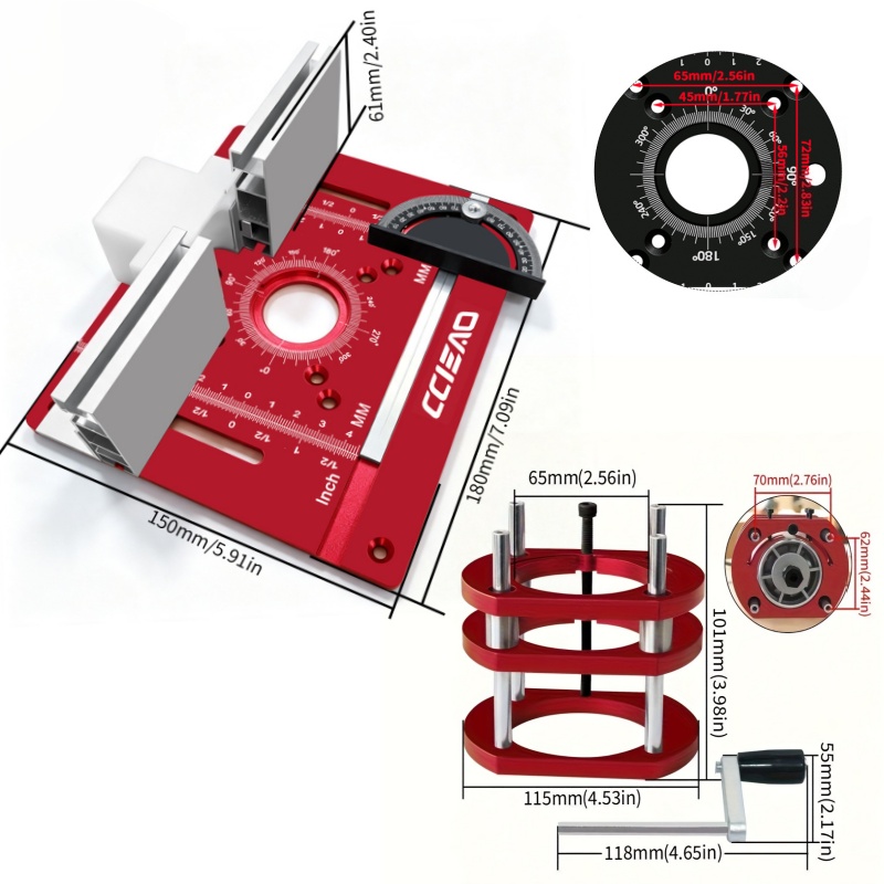 Alüminyum Freze Masası Ekleme  - Router Table Insert incelemesi ve fiyatı